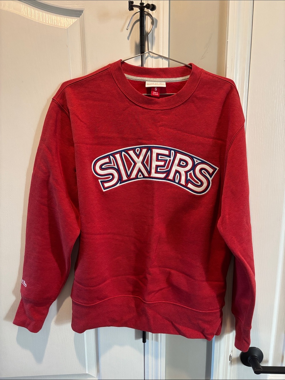 Philadelphia 76ers Red Playoff Win 2.0 Pullover Sweatshirt